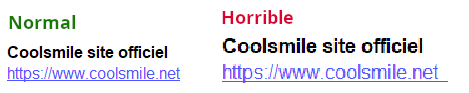 Texte horrible